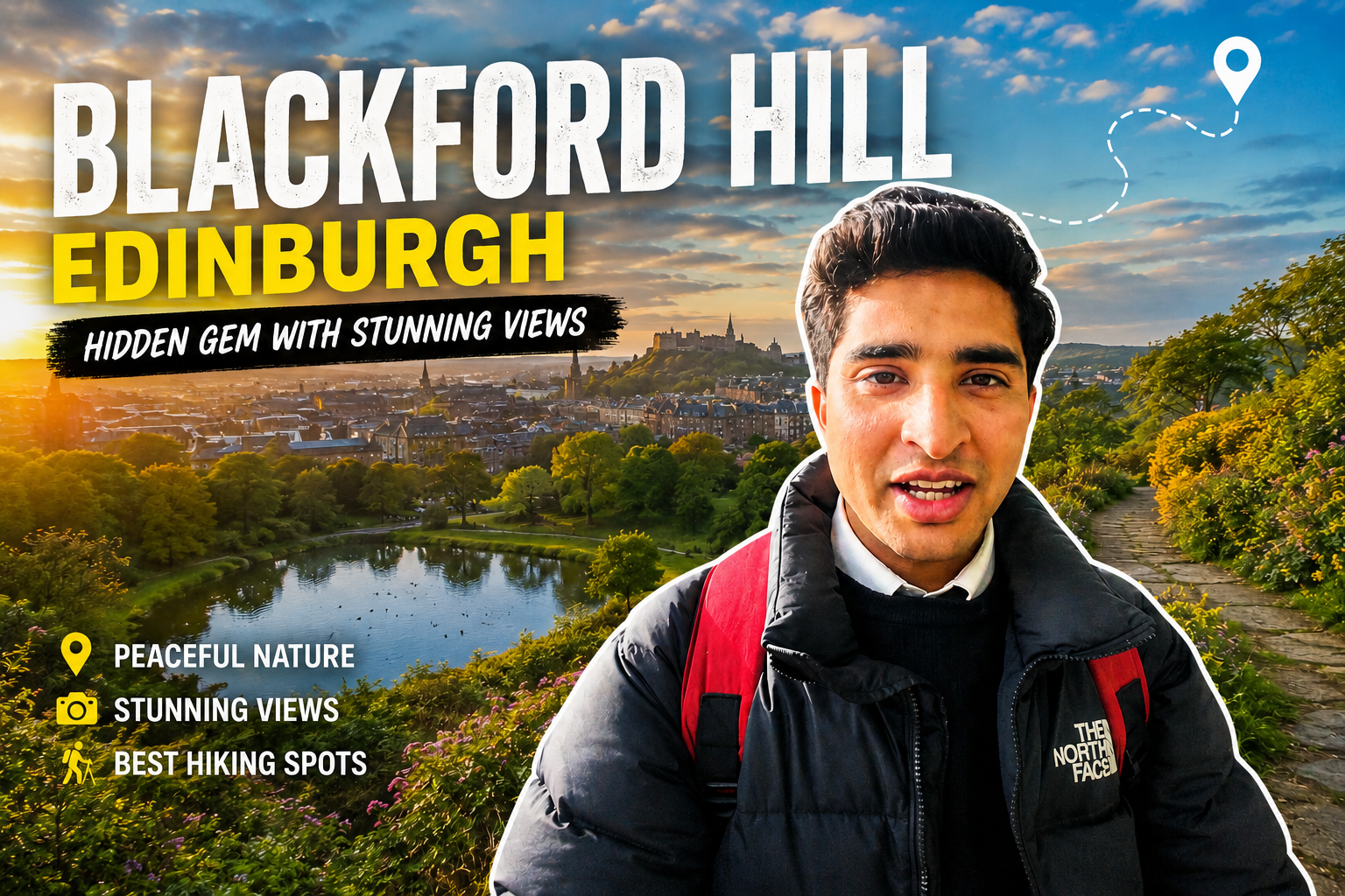 Blackford Hill panoramic city view